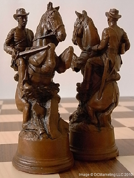 American Civil War Plain Theme Chess Set